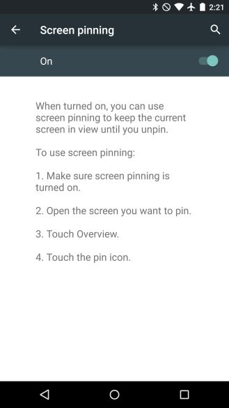 Fotografía - [5.1 Feature Android Spotlight] Instructions plus claires et moins de tracas dans l'écran Épingler interface et la mise